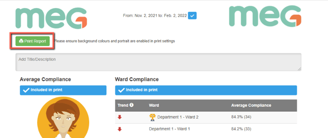 Printing and Exporting Reports